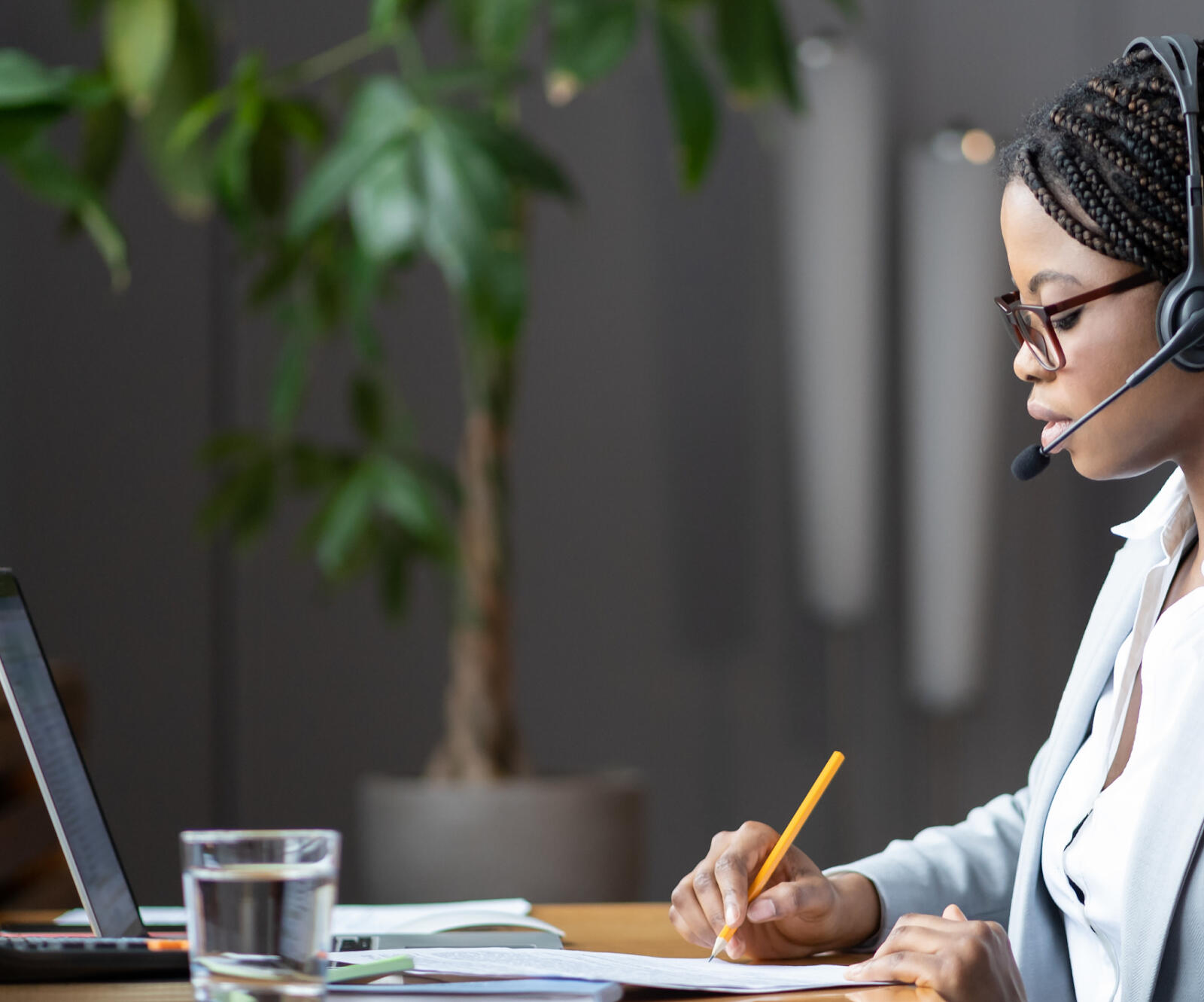 woman writing
